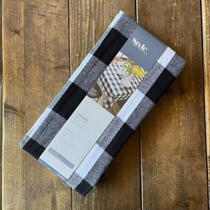 Style Selections 60x60 Buffalo Check Plaid - Cotton Woven Tablecloth - NWT